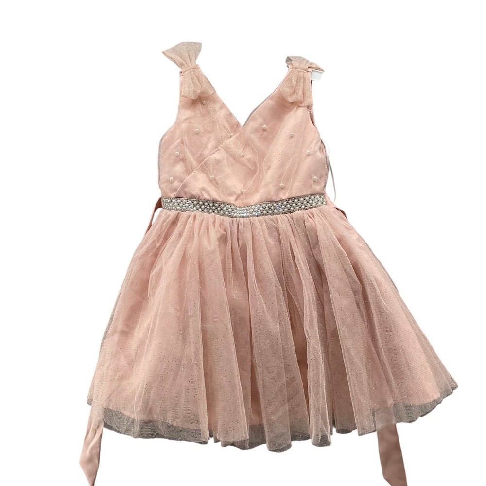 Harlow & Rose Baby Girls 18M Special Occasion Dress Pink Tulle Sleeveless Party